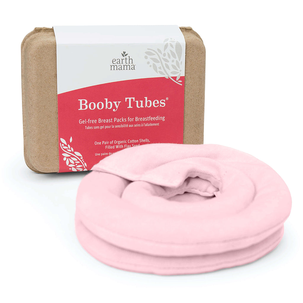 Earth Mama Organics Booby Tubes, Hot and Cold Breast Packs for Breastfeeding Discomfort