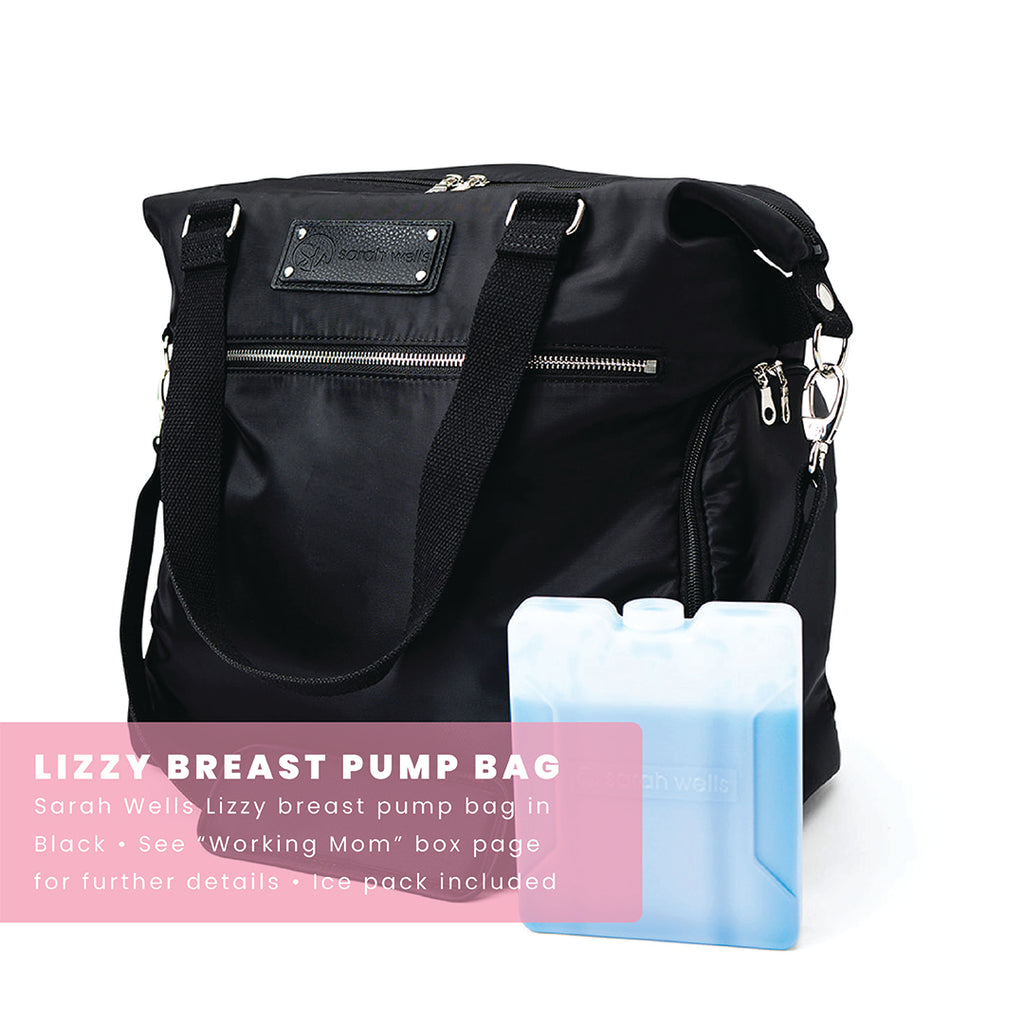 Sarah Wells Lizzy Breast Pump Bag in Black